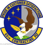STICKER USAF 65th Contracting Flight Emblem