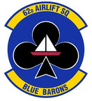 STICKER USAF 62nd Airlift Squadron