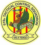 STICKER USAF 619th Tactical Control Squadron