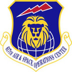 STICKER USAF 617th Air and Space Operations Center Emblem