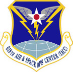 STICKER USAF 618th Air and Space Operations Center Emblem