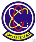 STICKER USAF 586TH FLIGHT TEST SQUADRON