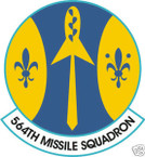 STICKER USAF 564TH MISSLE SQUADRON
