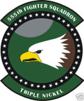 STICKER USAF 555TH FIGHTER SQUADRON