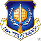 STICKER USAF 526TH ICBM SYSTEMS WING