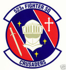 STICKER USAF 523RD FIGHTER SQUADRON