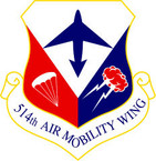 STICKER USAF 514TH AIR MOBILITY WING