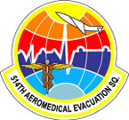 STICKER USAF 514TH AEROMED EVAC SQUADRON