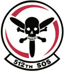 STICKER USAF 512th Special Operations Squadron Emblem