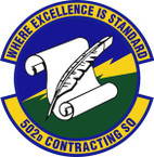 STICKER USAF 502nd Contracting Squadron Emblem
