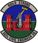 STICKER USAF 502nd Civil Engineer Squadron Emblem