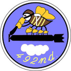 STICKER USAF 492ND BOMB SQUADRON
