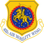 STICKER USAF 452ND AIR MOBILITY WING