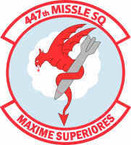 STICKER USAF 447th Missile Squadron
