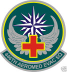STICKER USAF 446TH AEROMED EVAC SQUADRON
