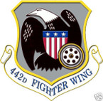 STICKER USAF 442ND FIGHTER WING