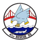 STICKER USAF 41st Rescue Squadron Emblem