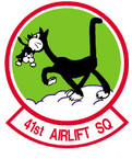 STICKER USAF 41ST AIRLIFT SQUADRON