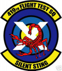 STICKER USAF 419TH FLIGHT TEST SQUADRON