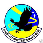STICKER USAF 416th FLIGHT TEST SQUADRON