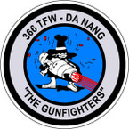 STICKER USAF 366TH TFW DA NANG