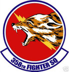STICKER USAF 358TH FIGHTER SQUADRON DECAL
