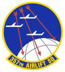 STICKER USAF 357TH AIRLIFT SQUADRON