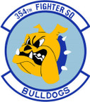 STICKER USAF 354TH FIGHTER SQUADRON