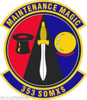 STICKER USAF 353rd Special Operations Maintenance Squadron Emblem
