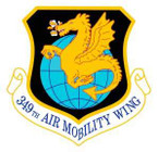 STICKER USAF 349 Air Mobility Wing Emblem