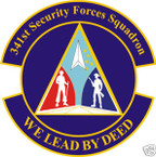 STICKER USAF 341ST SECURITY FORCES SQUADRON