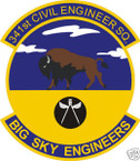 STICKER USAF 341ST CIVIL ENGINEERS SQUADRON