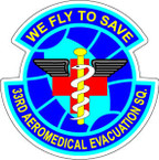 STICKER USAF 33RD AEROMEDICAL EVAC SQUADRON