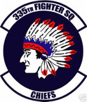 STICKER USAF 335TH FIGHTER SQUADRON DECAL