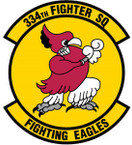 STICKER USAF 334TH FIGHTER SQUADRON