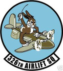 STICKER USAF 326TH AIRLIFT SQUADRON DECALb