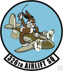 STICKER USAF 326TH AIRLIFT SQUADRON DECAL