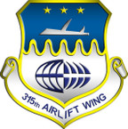 STICKER USAF 315TH AIRLIFT WING B