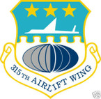 STICKER USAF 315TH AIRLIFT WING