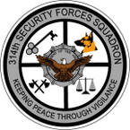 STICKER USAF 314TH SECURITY FORCES SQUADRON