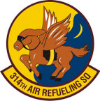STICKER USAF 314TH AIR REFUELING SQUADRON B