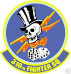 STICKER USAF 310TH FIGHTER SQUADRON DECAL