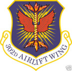 STICKER USAF 302ND AIRLIFT SQUADRON