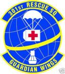 STICKER USAF 301ST RESCUE SQUADRON
