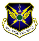 STICKER USAF 301st FIGHTER WING