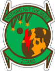 STICKER USAF 2ND CAMS CAMO