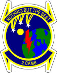 STICKER USAF 2ND CAMS