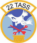 STICKER USAF 22nd TASS