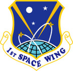STICKER USAF 1ST SPACE WING