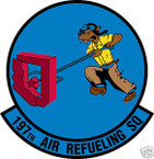 STICKER USAF 197TH AIR REFUELING SQUADRON